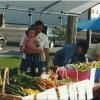 Farmers market 2004, With Aunt Alison